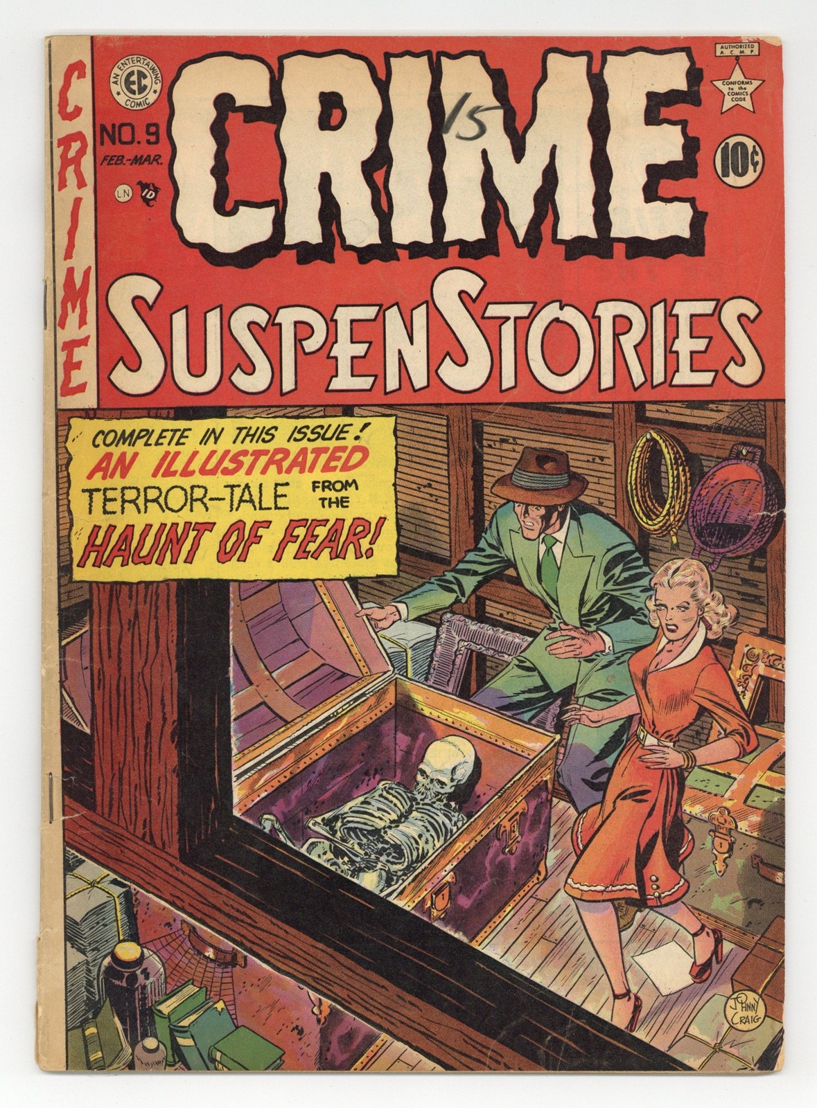 Crime Suspenstories #9 GD/VG 3.0 1952