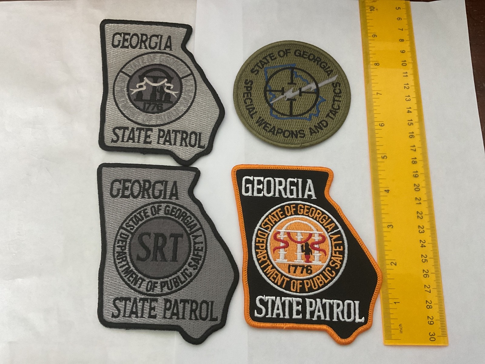 Georgia State Patrol collectable patch Set SRT and Regular 4 Patches New Georgia State Patrol collectable patch Set SRT and Regular 4 Patches New