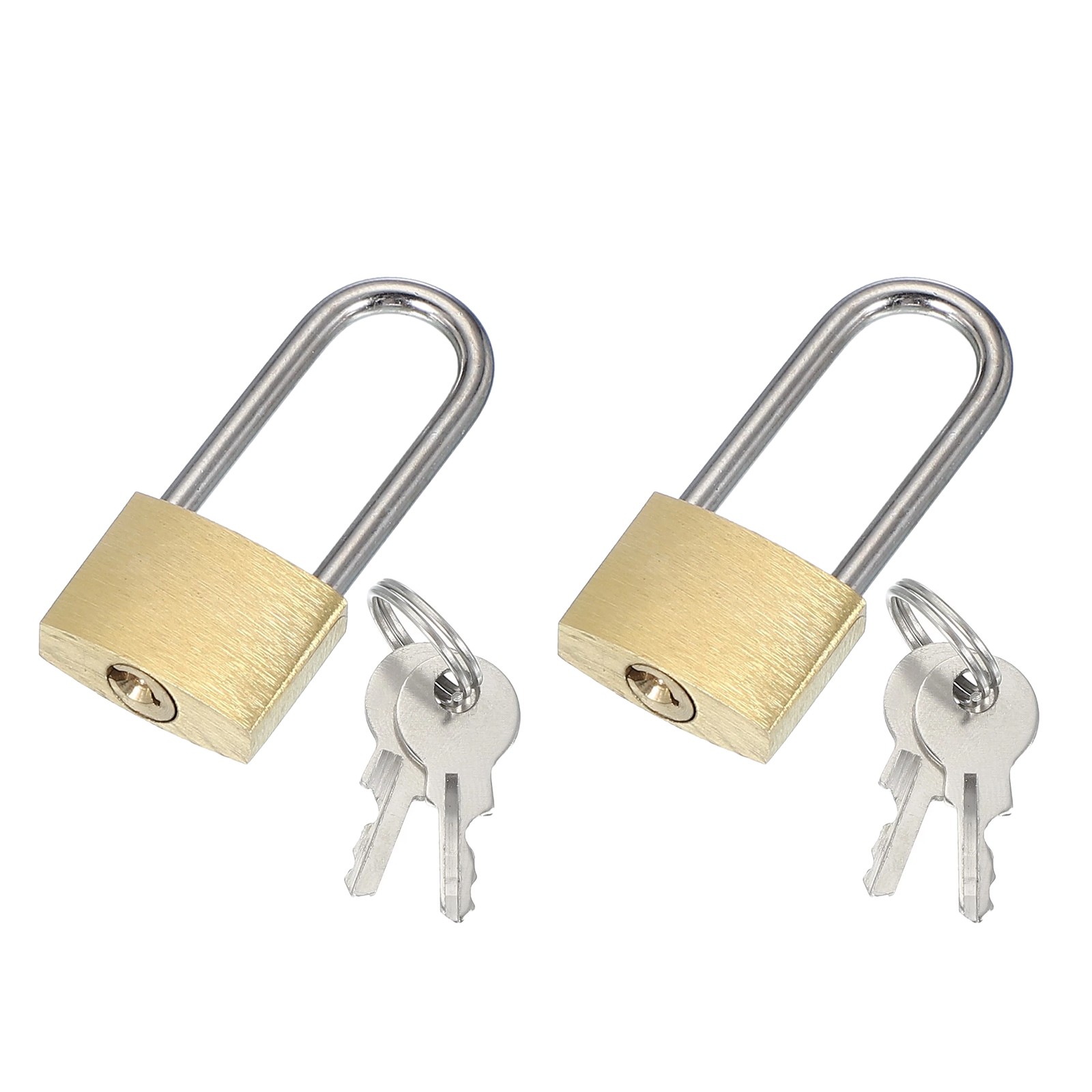 2 Pcs Solid Brass Padlocks 2.05\