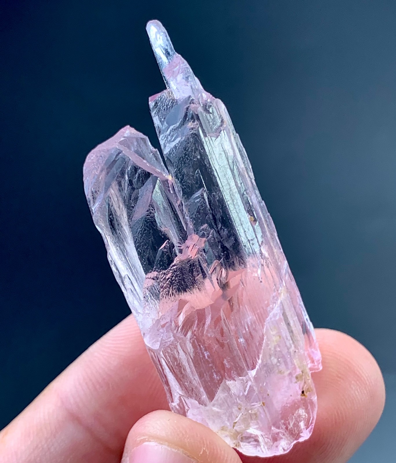 98 Carat Natural Pink Kunzite Crystal From Afghanistan