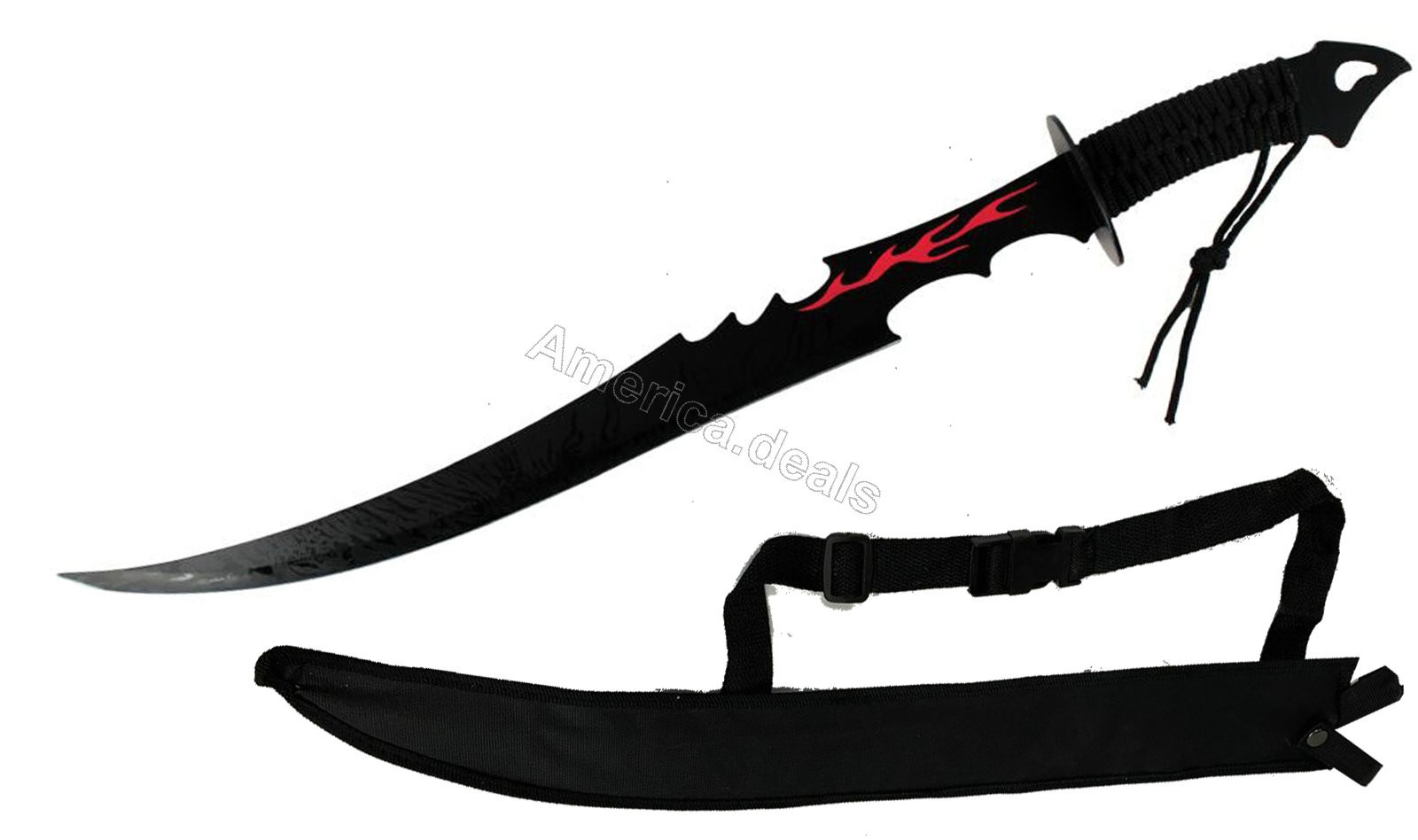 440 stainless steel 28 Inch Zombie Sword with Carrying Bag