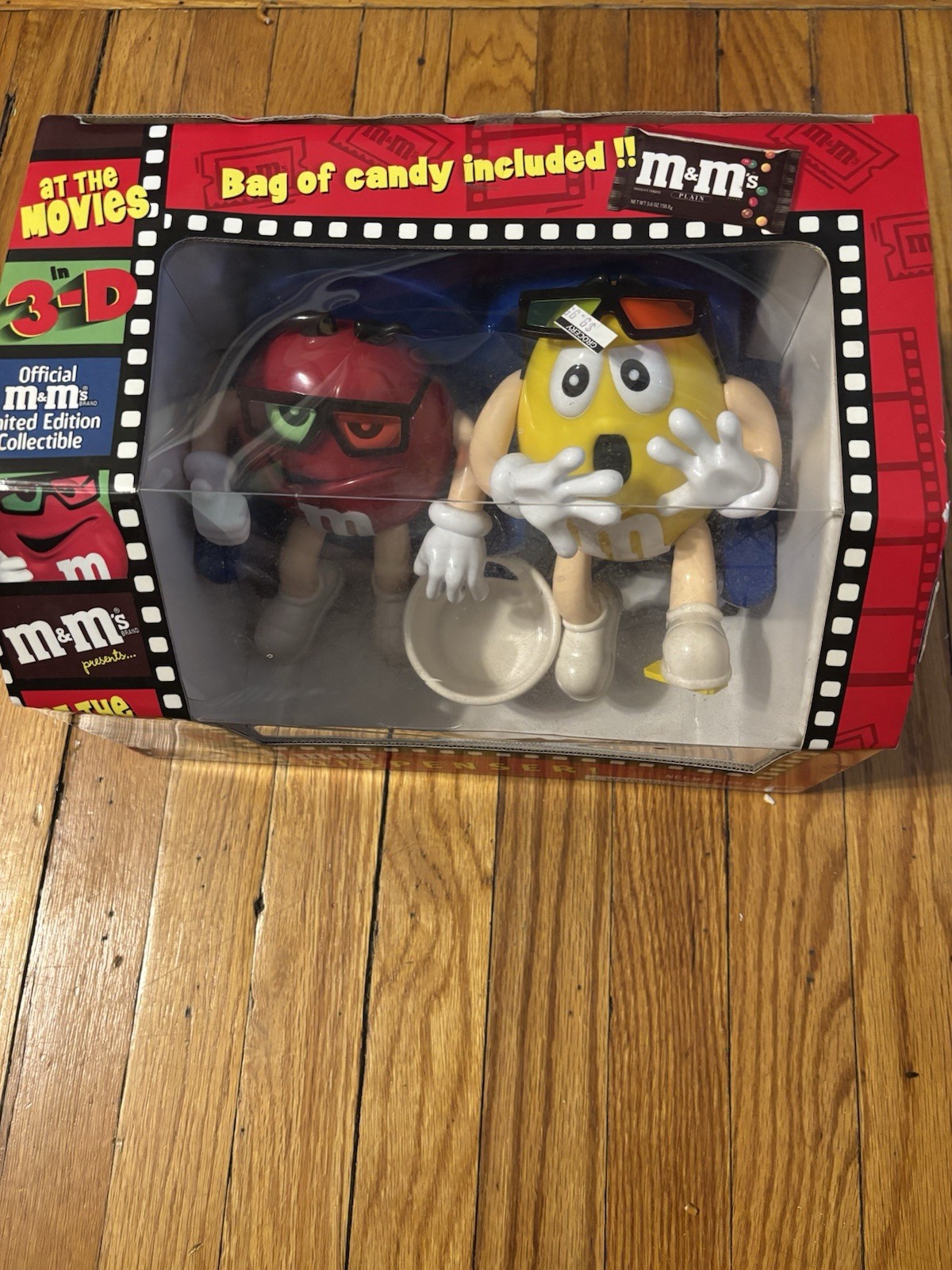 M&M’s At The Movies 3-D Candy Dispenser Sealed