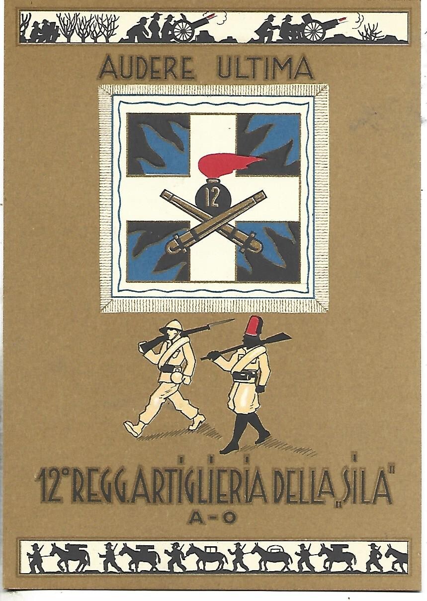 1936 A.O.I FASCISM PROPAGNA 12 REGIMENT OF THE SILA