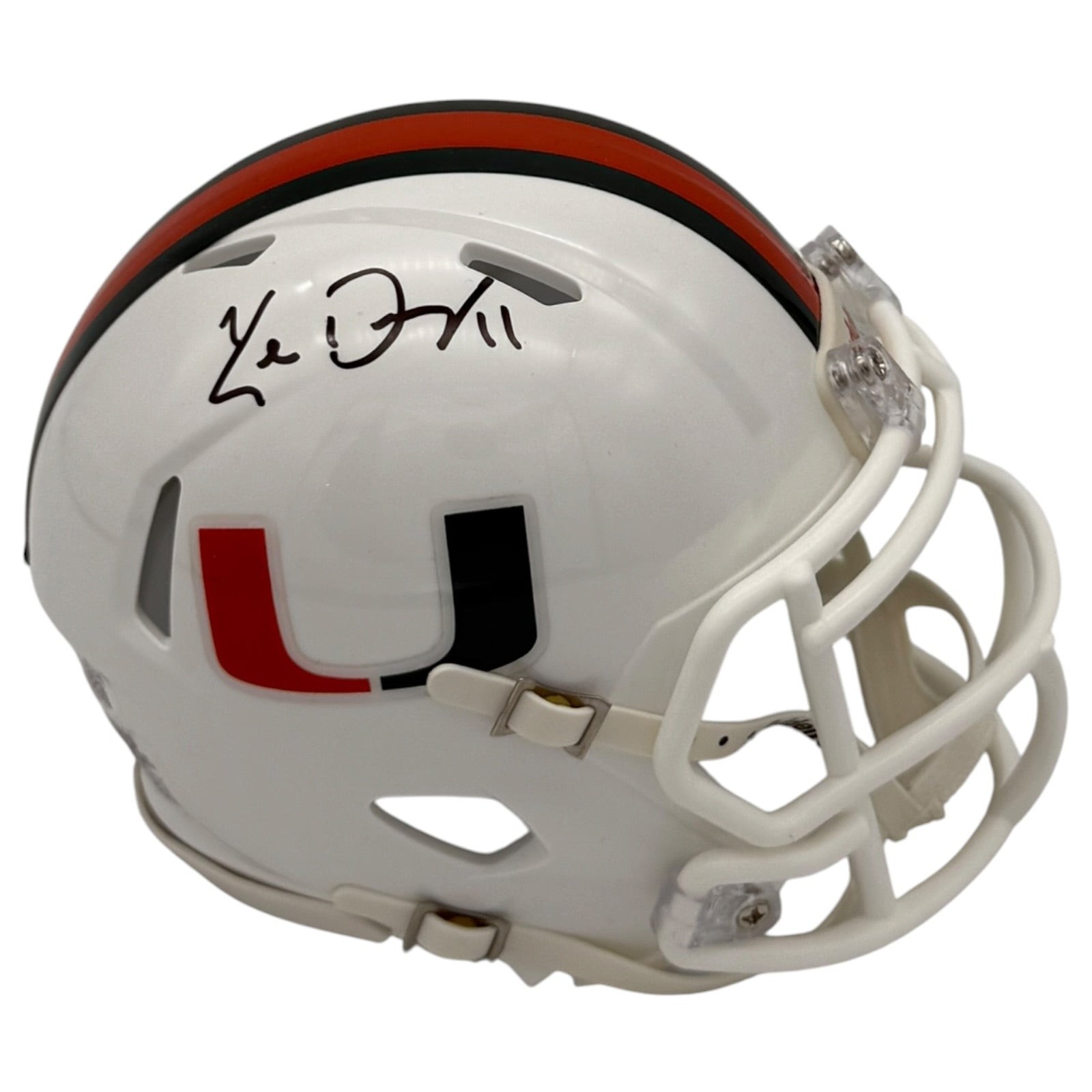 Ken Dorsey Autographed Miami Hurricanes (Speed) Mini Helmet - JSA