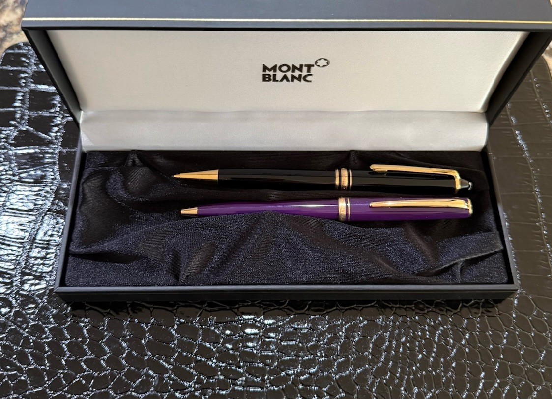 Montblanc Meisterstuck Ballpoint Pen and Pencil Set with Case