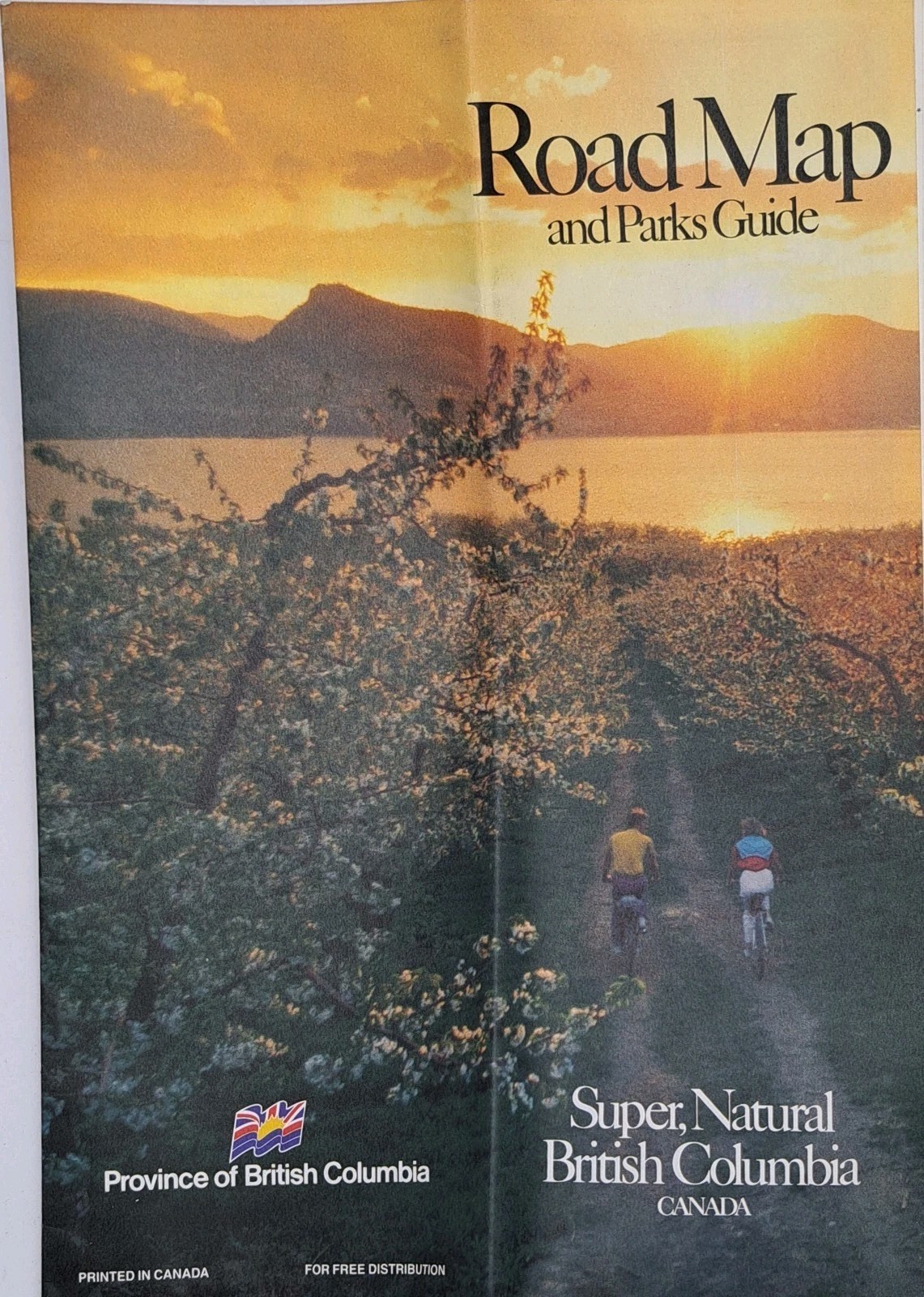 Road Map & Parks Guide Super, Natural British Columbia Canada Maps Guides