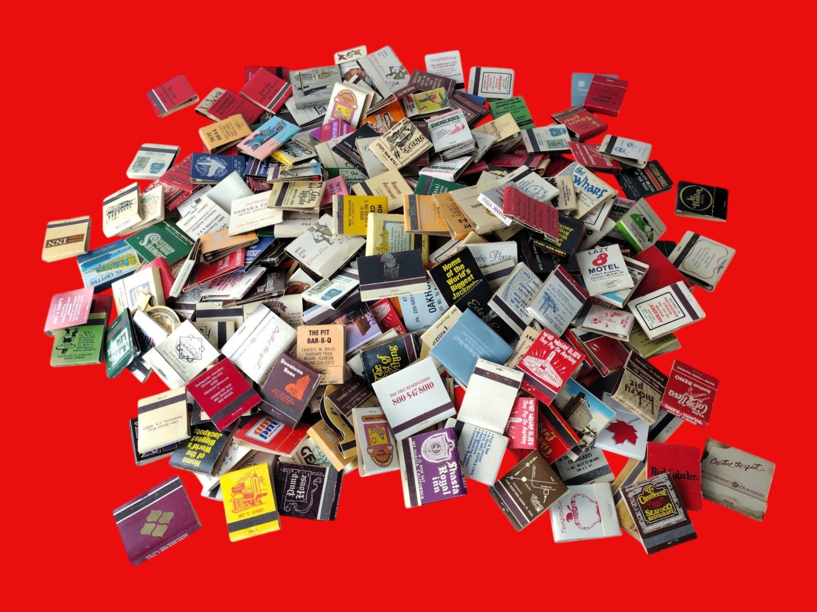 Huge Lot 200+ Vintage Matchbooks Hotels Casinos Restaurants Nevada California