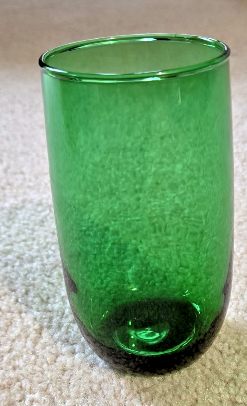 Anchor Hocking Forest Green Roly Poly Flat Juice Glass - 1
