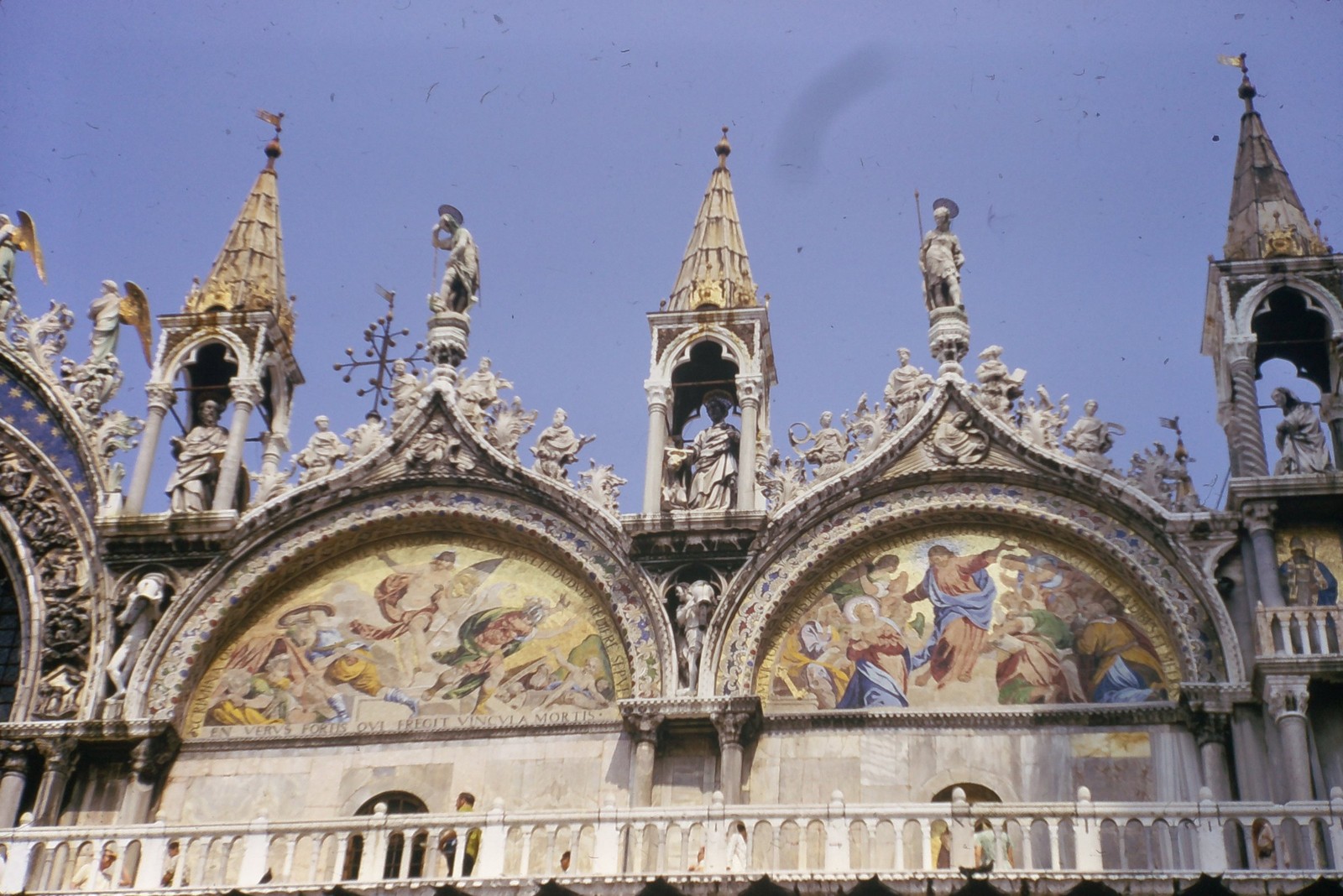c1960\'s Kodachrome 35mm Slide, St Mark\'s Basilica Venice Italy Mosaics blue