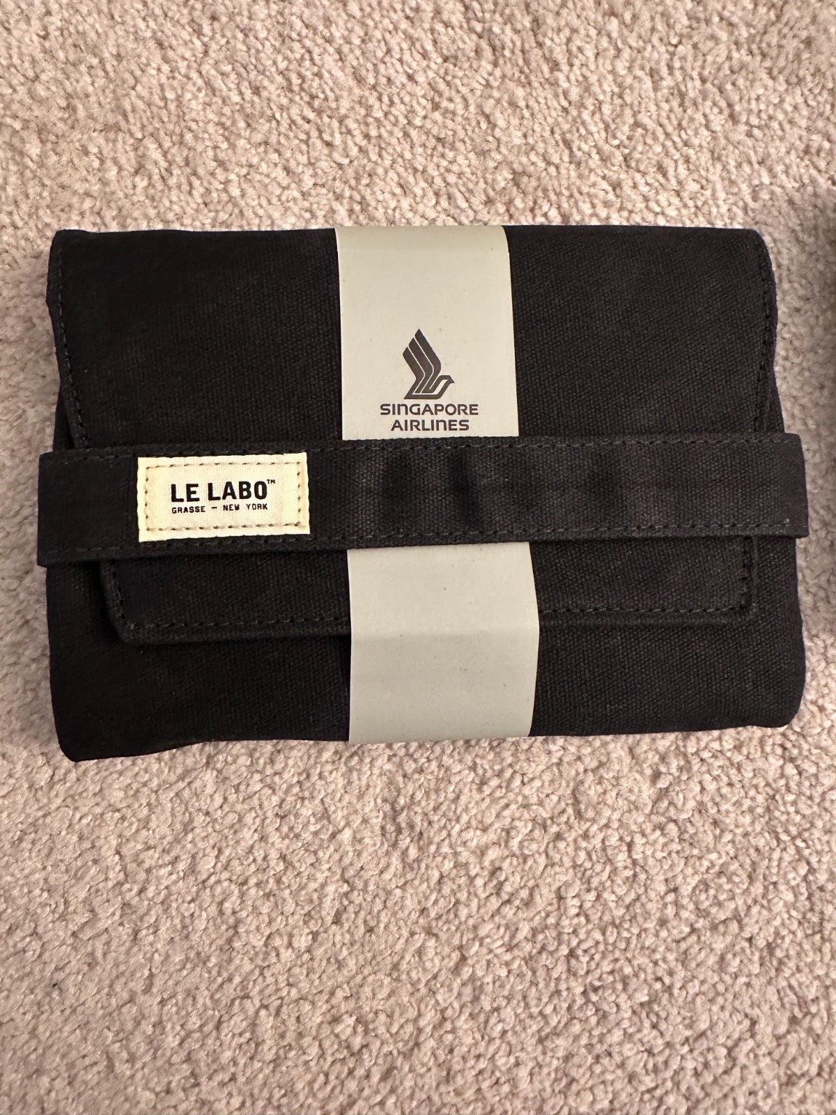 Singapore Airlines Business Class Le Labo Amenity Kit - Black Canvas NEW Singapore Airlines Business Class Le Labo Amenity Kit - Black Canvas NEW