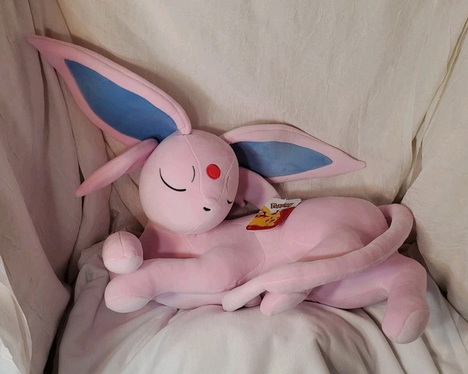 Pokemon Sleeping Espeon Plush 18\ Pokemon Sleeping Espeon Plush 18\