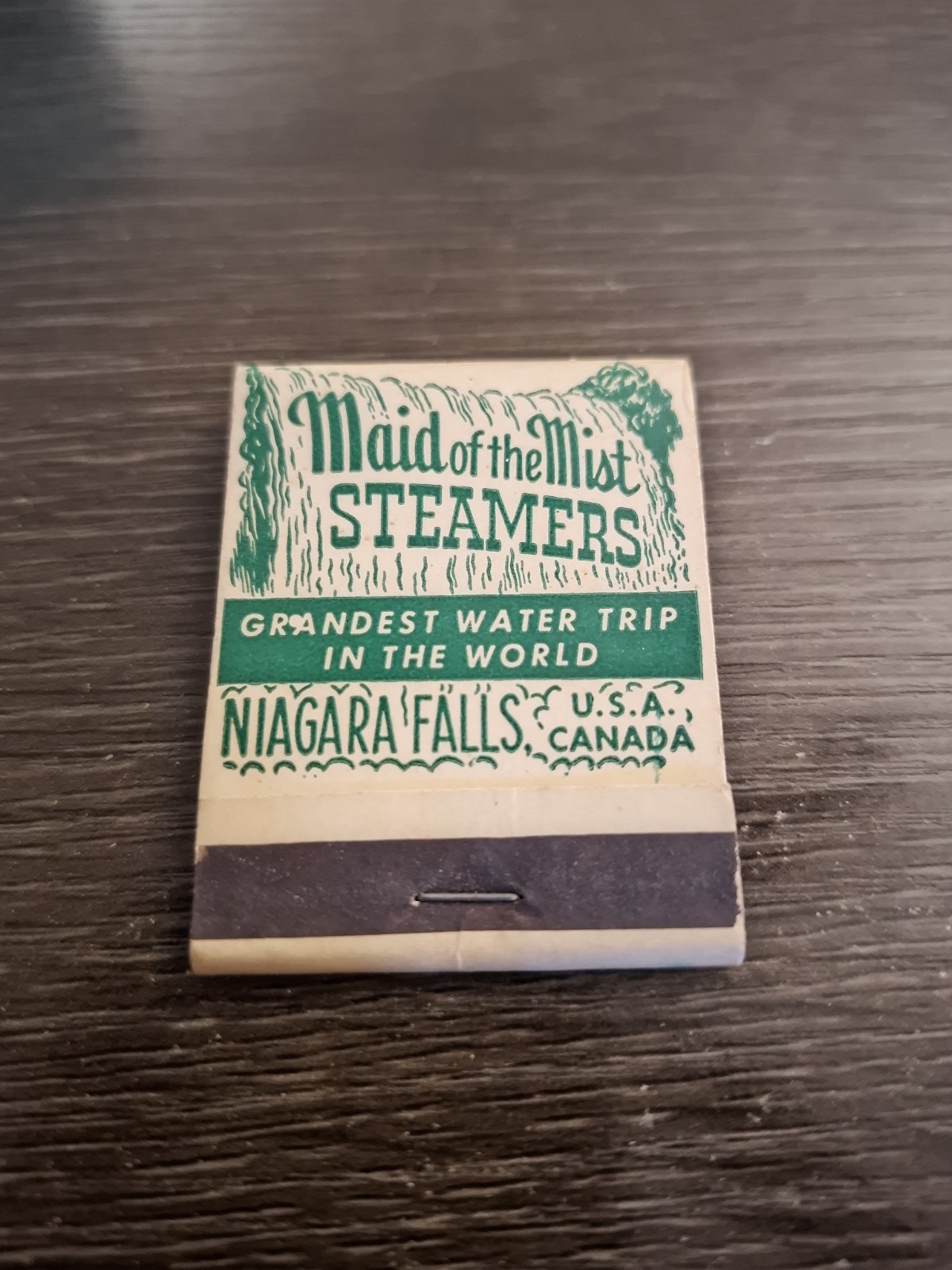 c1950s Maid of the Mist Steamers Niagara Falls Full Unstruck Matchbook