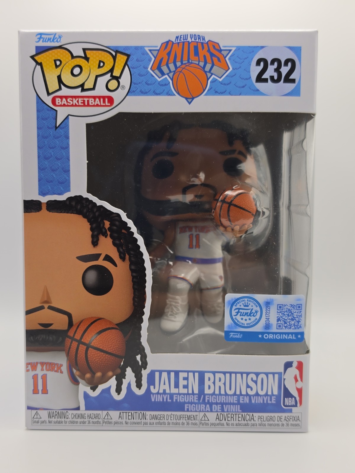 Jalen Brunson (New York Knicks) NBA Funko Pop Exclusive #232  W Protector