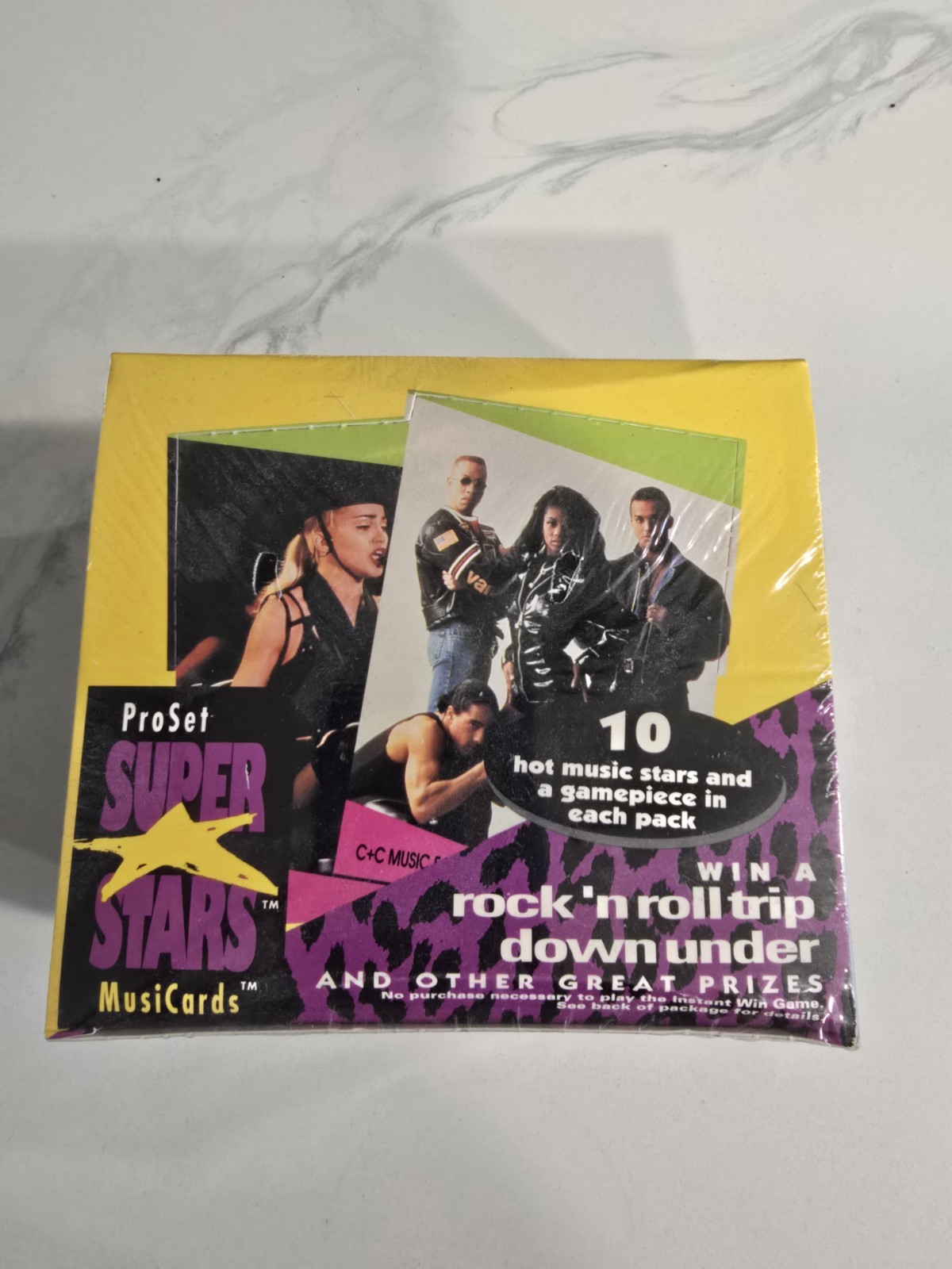 1991 Pro Set Super Stars MusiCards Music Cards MTV Sealed Box Series II Rap Rock