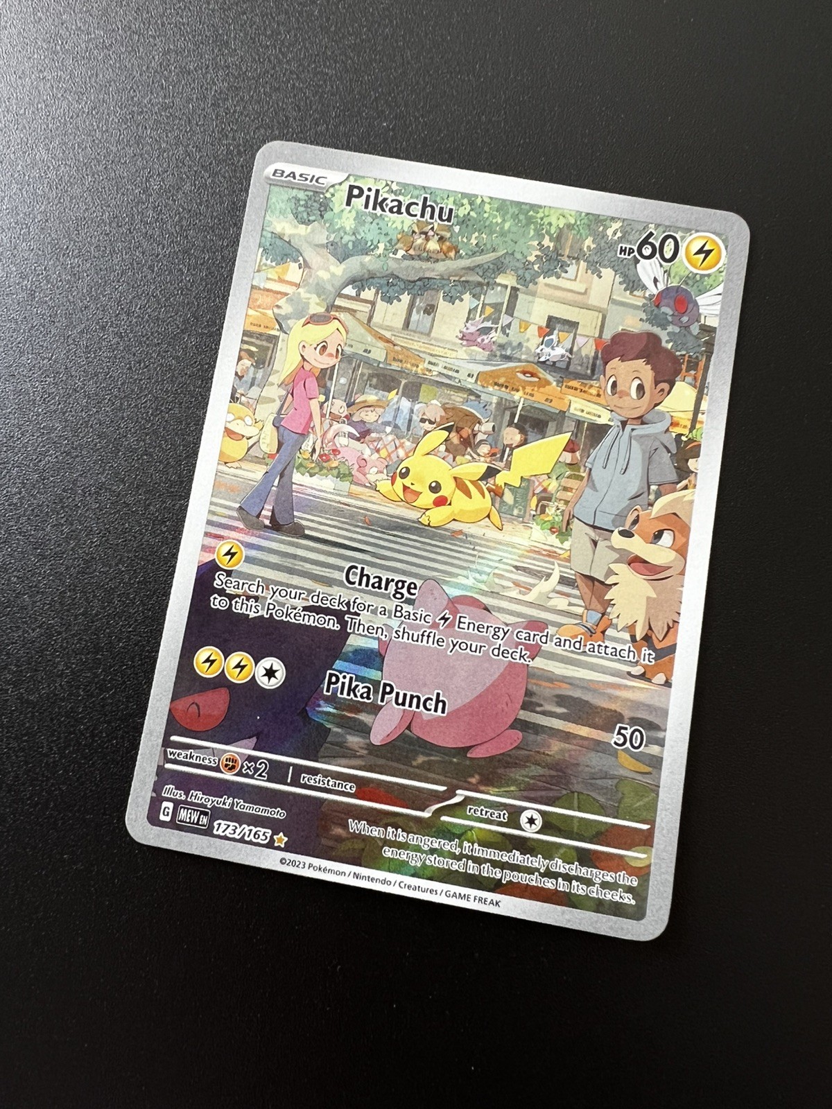 Pokémon TCG | Pikachu S&V 151 | Illustration Rare | 173/165 | Excellent-NM Pokémon TCG | Pikachu S&V 151 | Illustration Rare | 173/165 | Excellent-NM