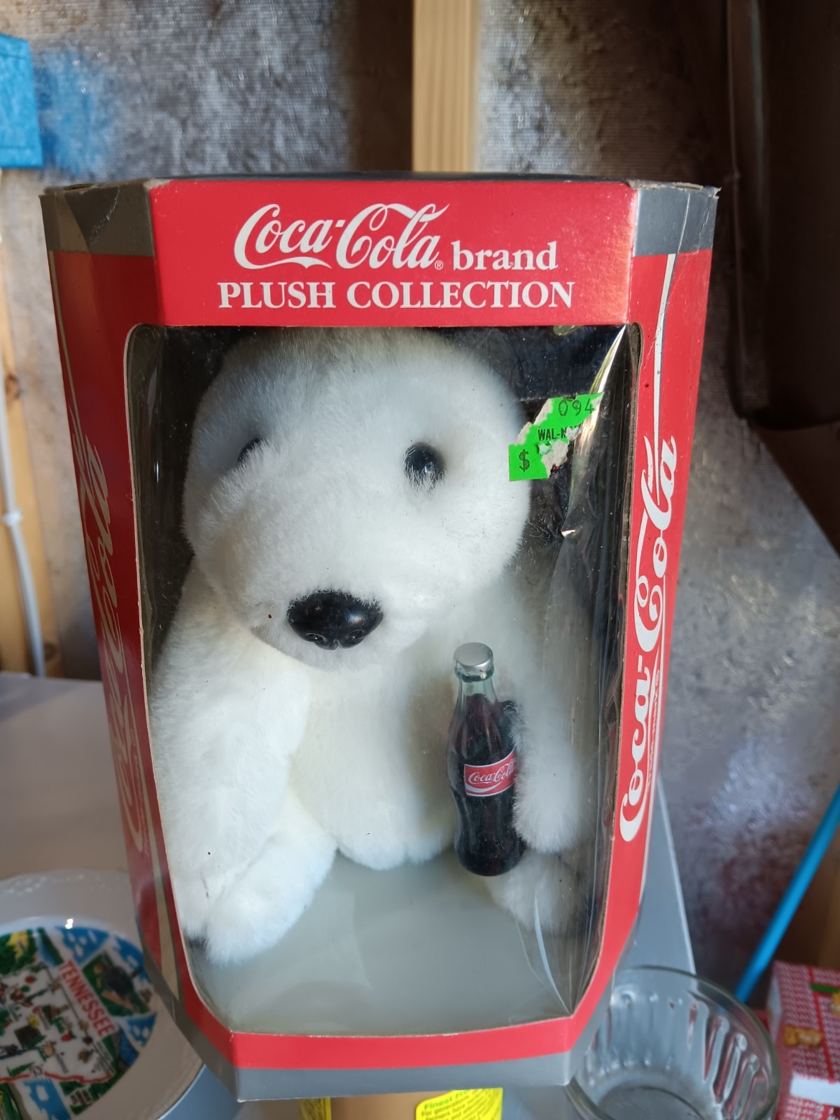 Vintage 1993 Coca-Cola Brand Plush Collection Polar Bear With  Coke Bottle NIB
