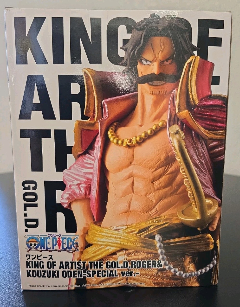 Banpresto King Of Artist One Piece Gol D Roger Special Ver Figure New Boxed