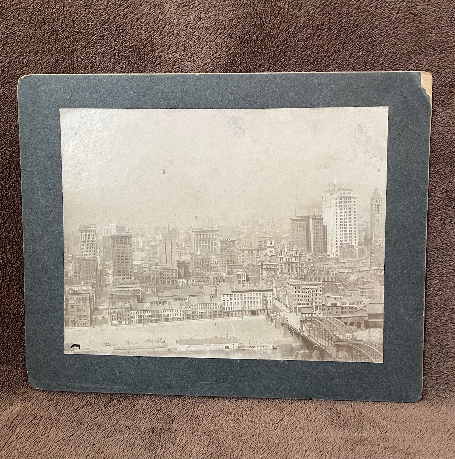 Original Early 1900\'s Photo of Pittsburgh - View from Mt Washington