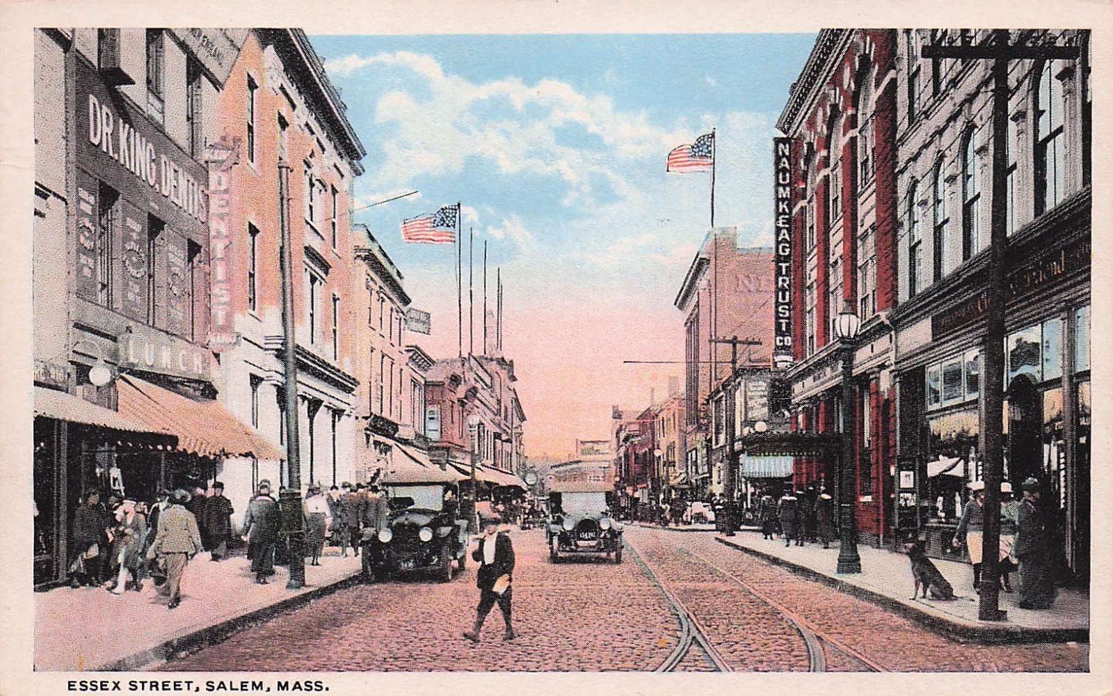 Postcard Vintage(4) MA,Salem,Gloucester,Edgartown,Plymouth(3-#\'s,2-P)(789) Postcard Vintage(4) MA,Salem,Gloucester,Edgartown,Plymouth(3-#\'s,2-P)(789)
