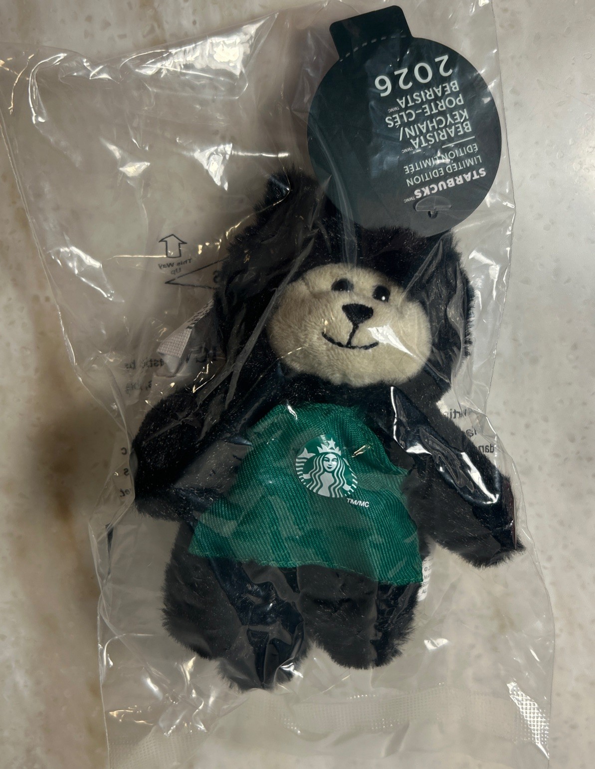 Starbucks Black Cat Bearista Bear Plush Bag Charm 2026 LIMITED EDITION -NEW NWT