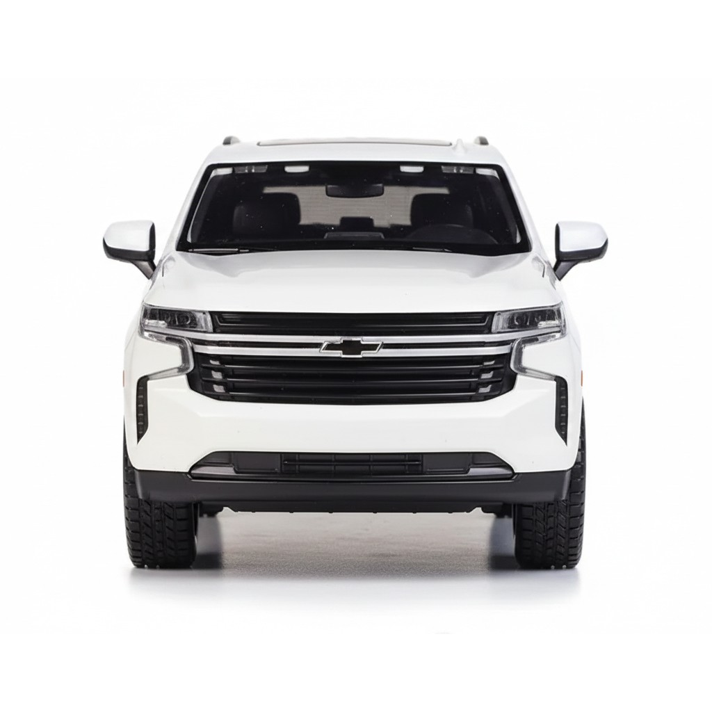 1:26 2021 Chevrolet Tahoe SUV White Alloy Car Model Diecast Collectible Display