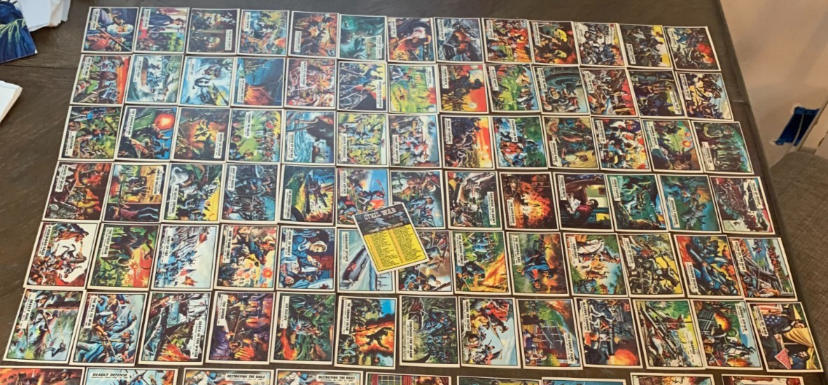 Rare 1965 A&BC Gum Civil War News Complete 88 Card Set High Grade NM Sharp