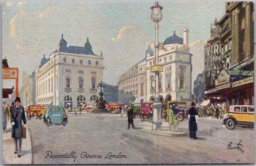 Vintage TUCK'S Oilette LONDON England Postcard 