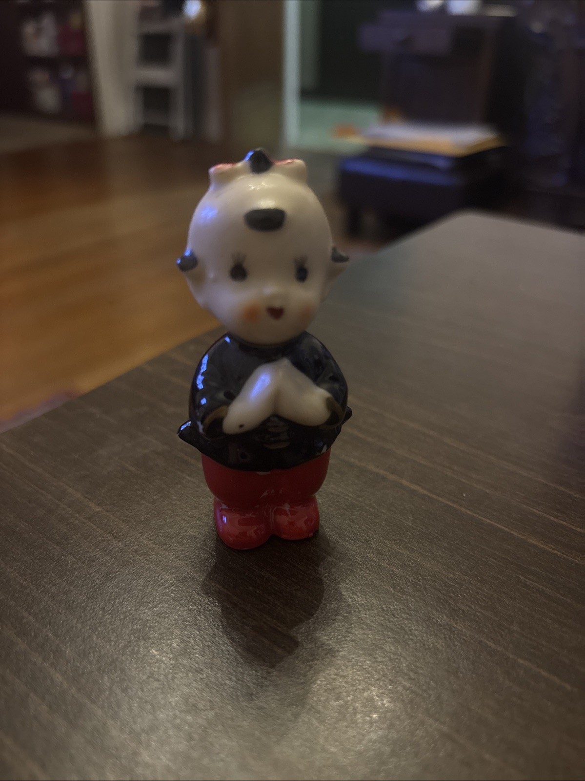 Vintage 3” Praying Girl Japan Porcelain Figurine
