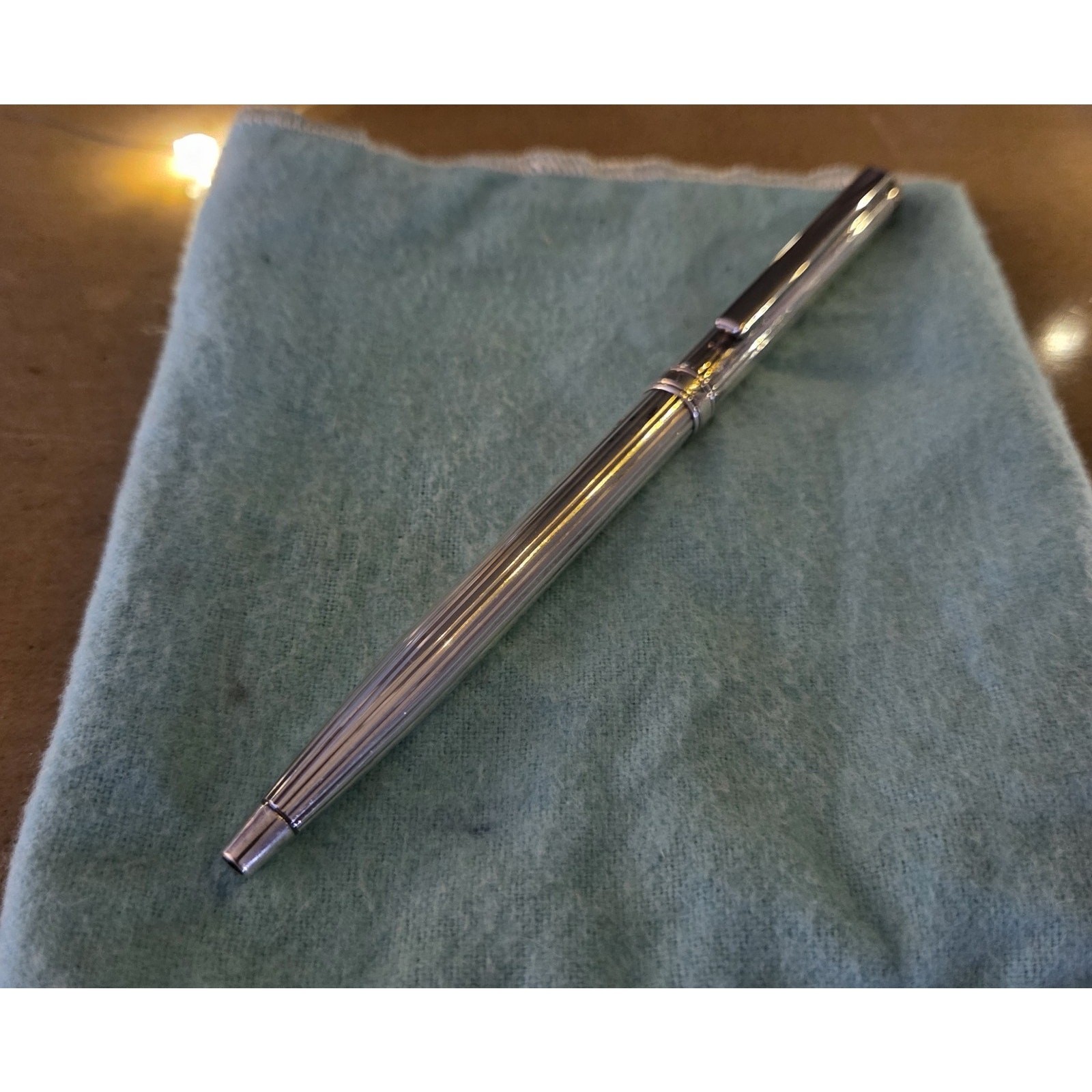 Vintage Tiffany And Co Sterling Pinstripe Ball Point Pen Germany Vintage Tiffany And Co Sterling Pinstripe Ball Point Pen Germany