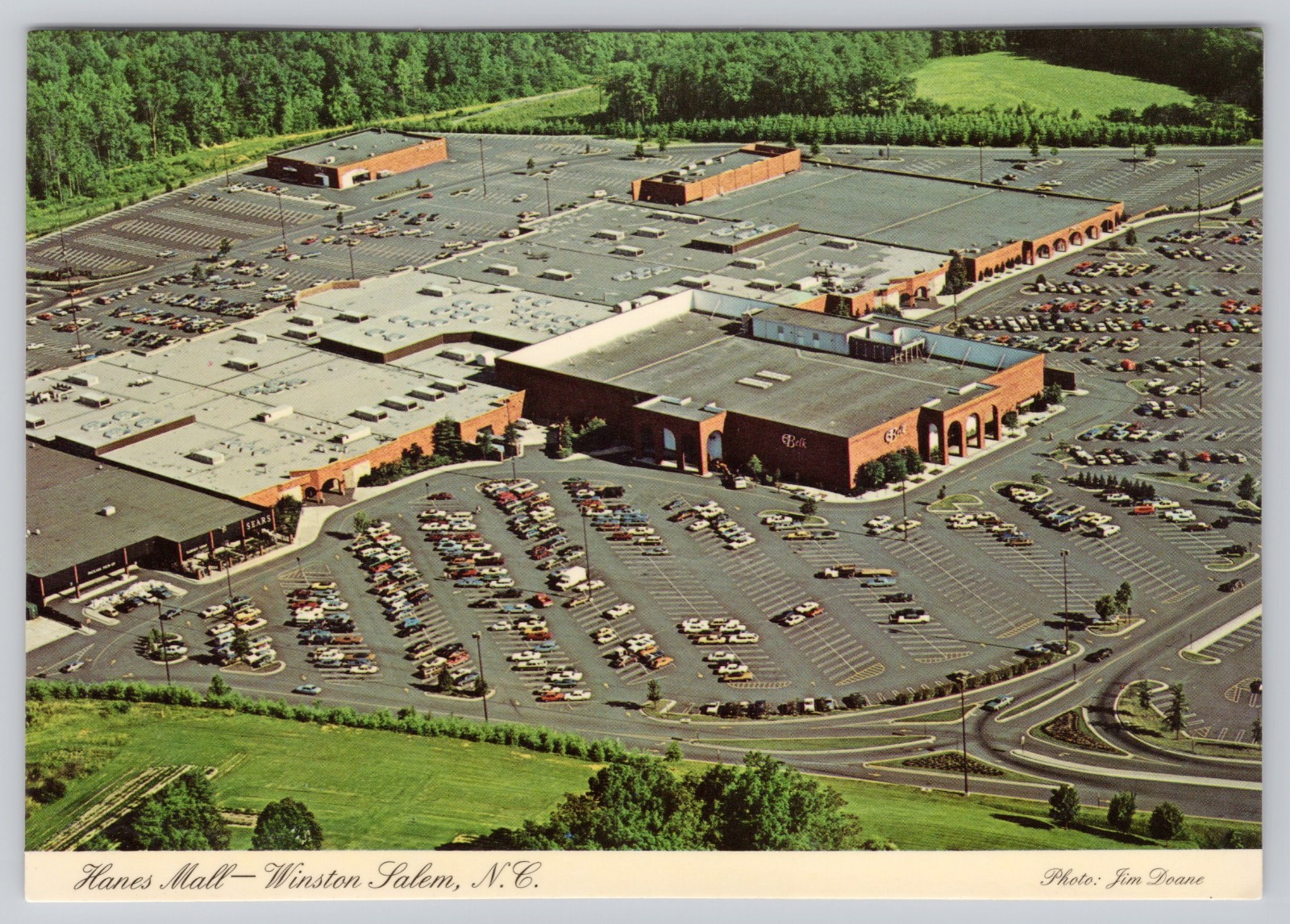 c.1975 Hanes Mall Winston-Salem North Carolina Aerial View Continental Postcard