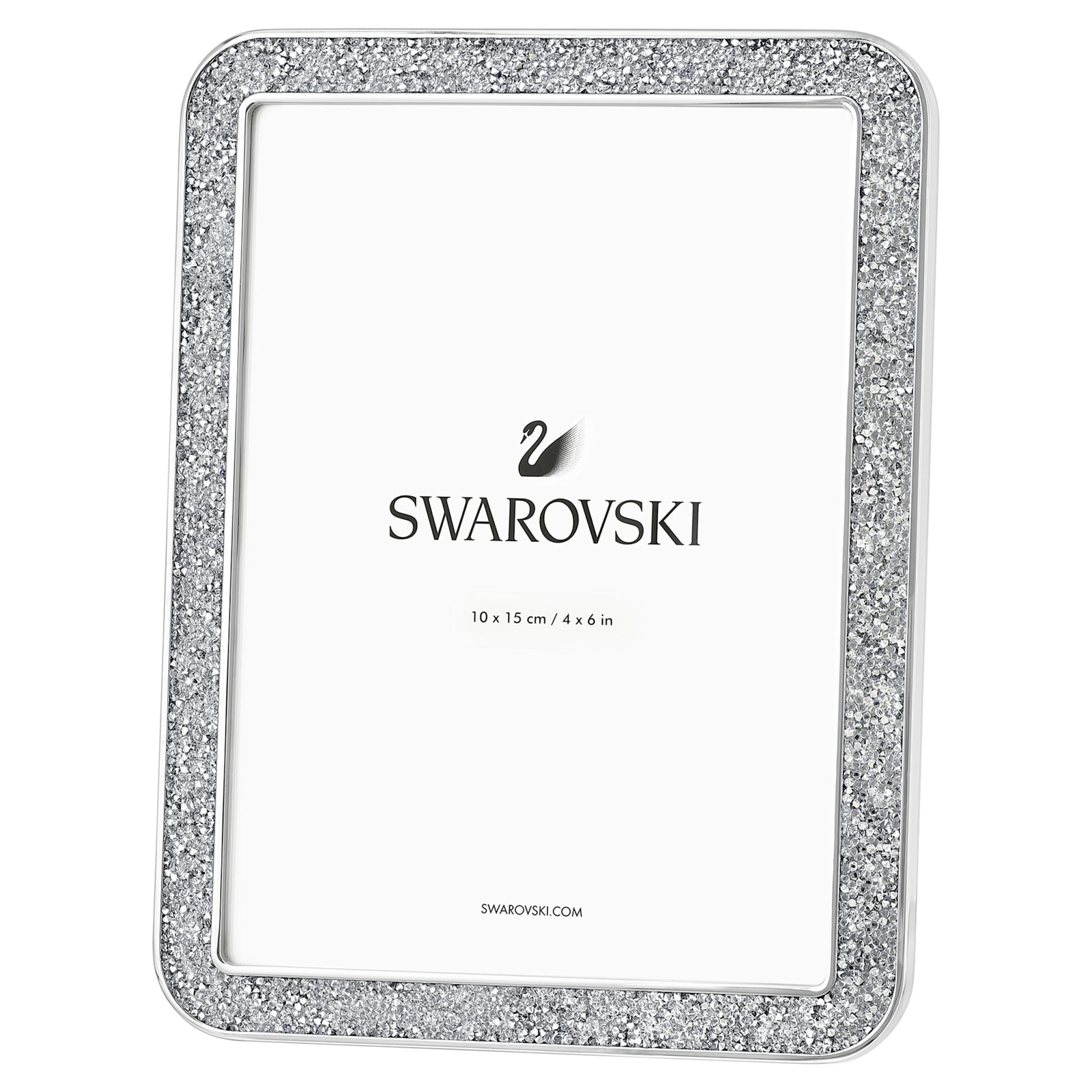 Swarovski Minera Picture Frame 4x6 Small, Silver Tone, Designer Thomas Feichtner Swarovski Minera Picture Frame 4x6 Small, Silver Tone, Designer Thomas Feichtner