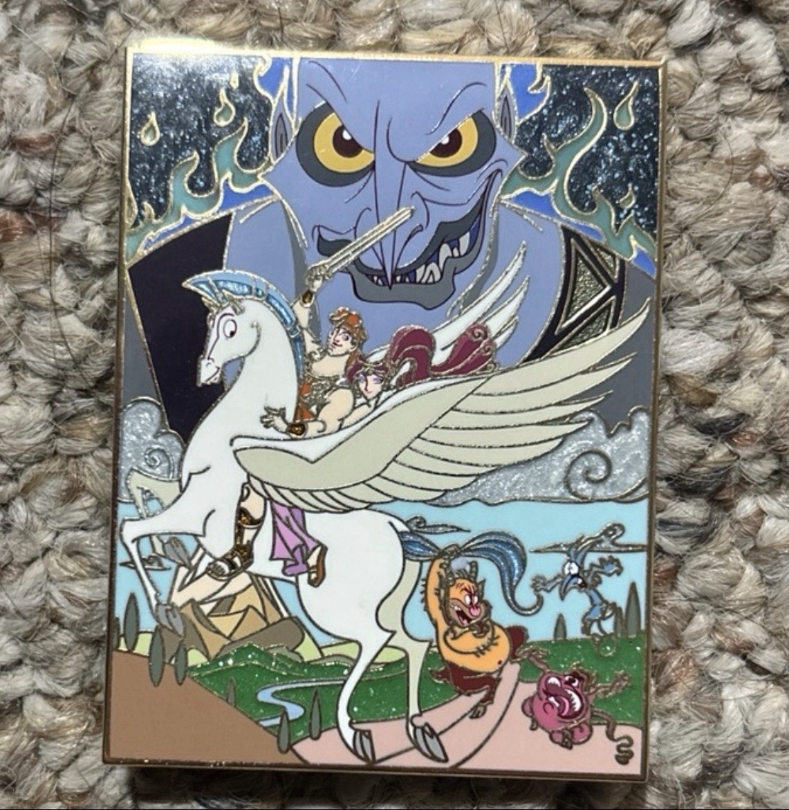 Disney Hercules Authentic and Fantasy Pin Set: Megara, Hercules, Hades & Pegasus
