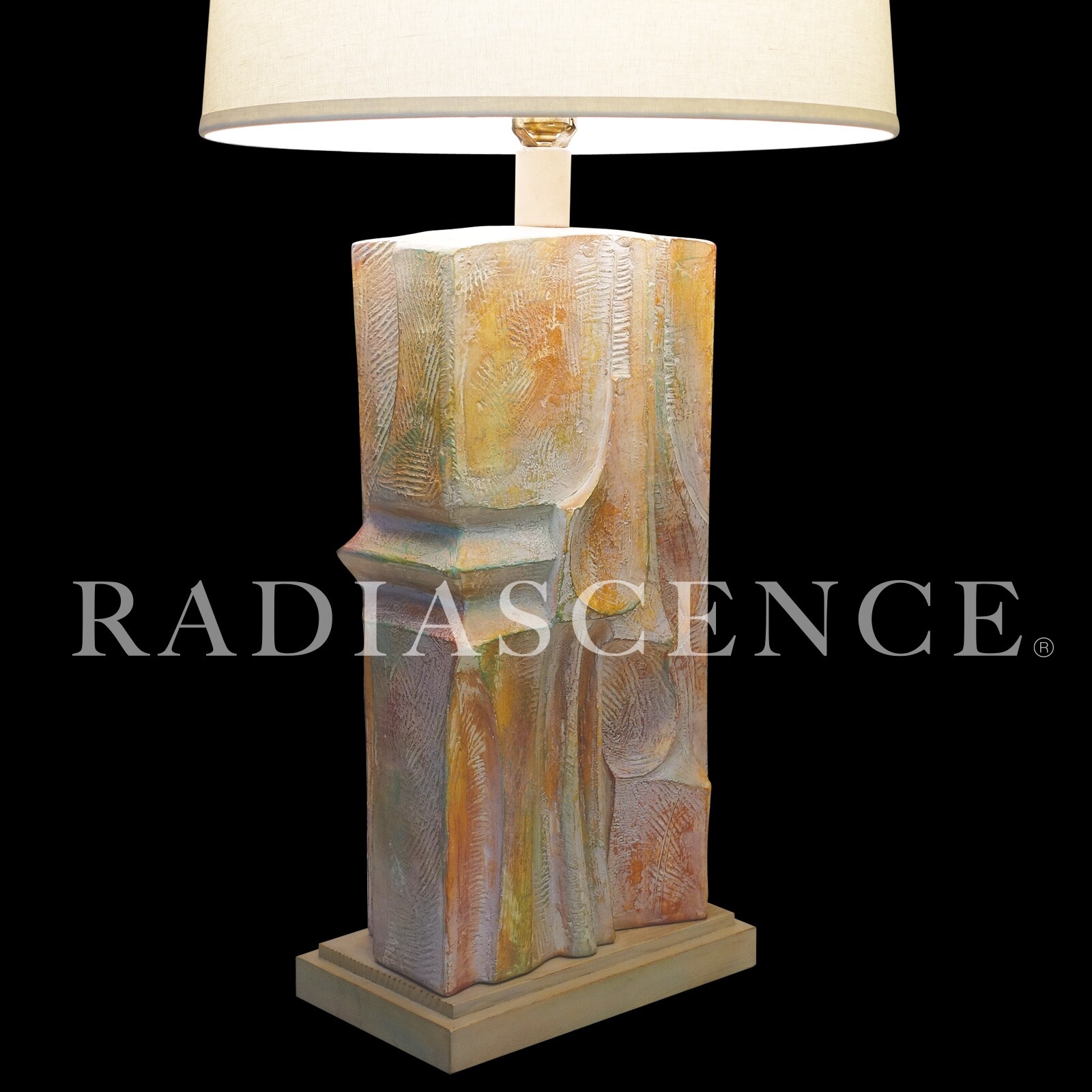 HUGE BRUTALIST SCULPTURE CERAMIC CASUAL CALIFORNIA ART POTTERY TABLE LAMP 1980\'s HUGE BRUTALIST SCULPTURE CERAMIC CASUAL CALIFORNIA ART POTTERY TABLE LAMP 1980\'s