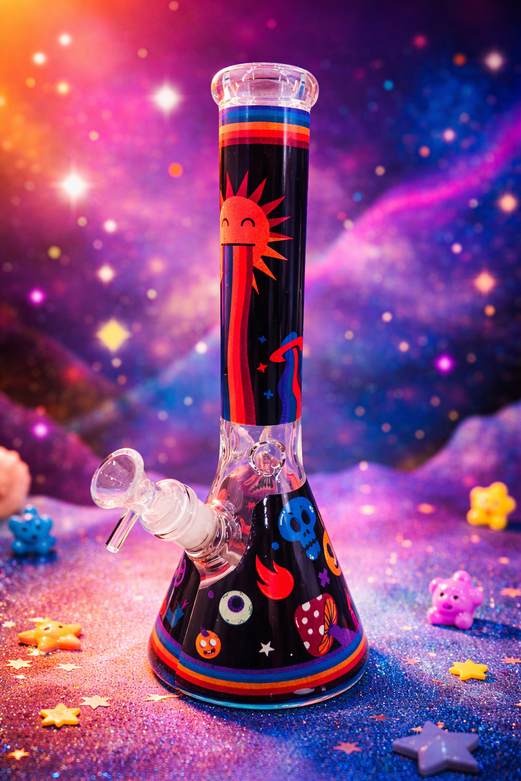 11 inch Heavy Glass Bong Water Pipe Smoking Bong Beaker + 14mm Bowl hookah USA