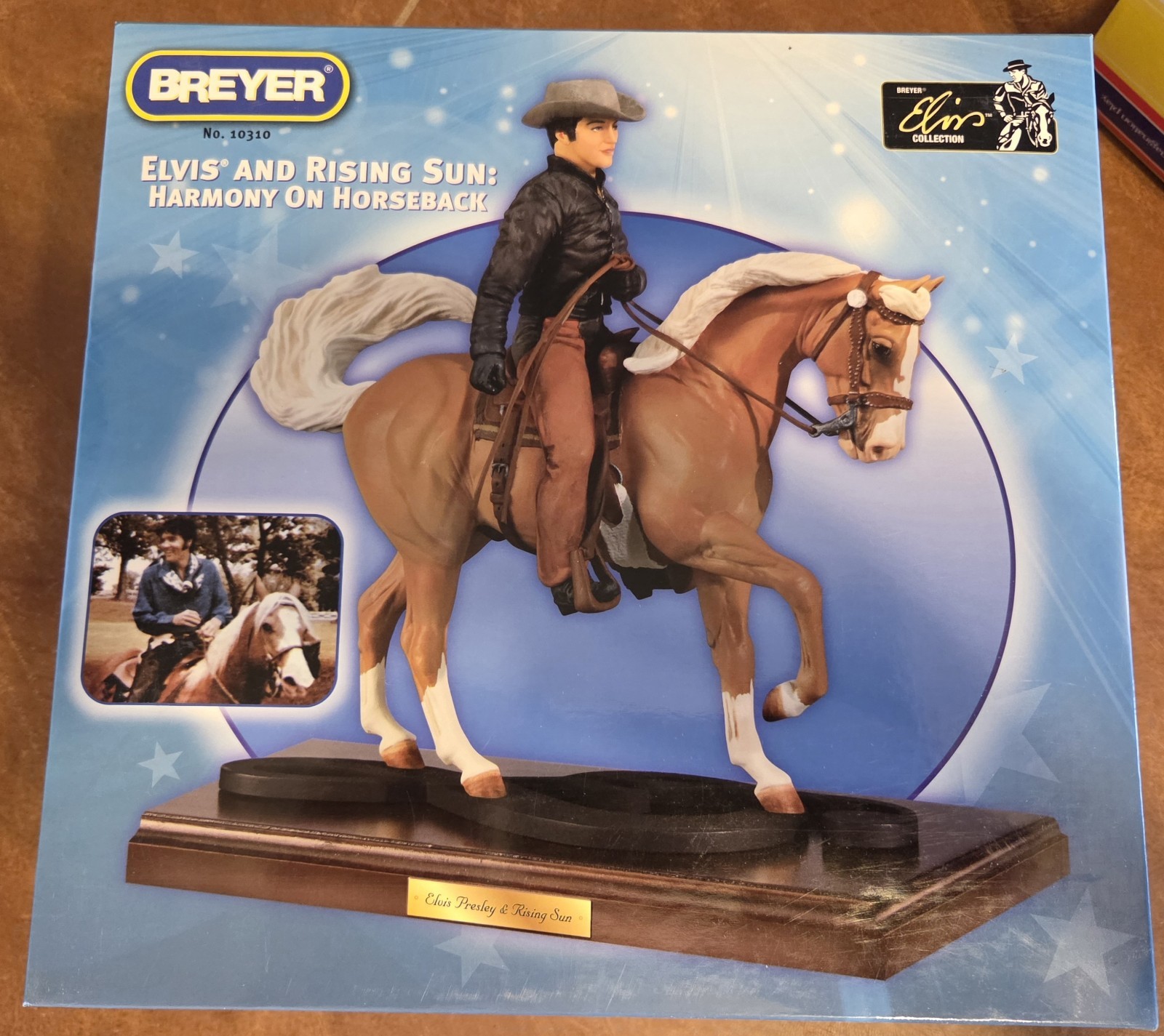 Breyer Model Horse Elvis Presley and Rising Sun Harmony on Horseback sealed