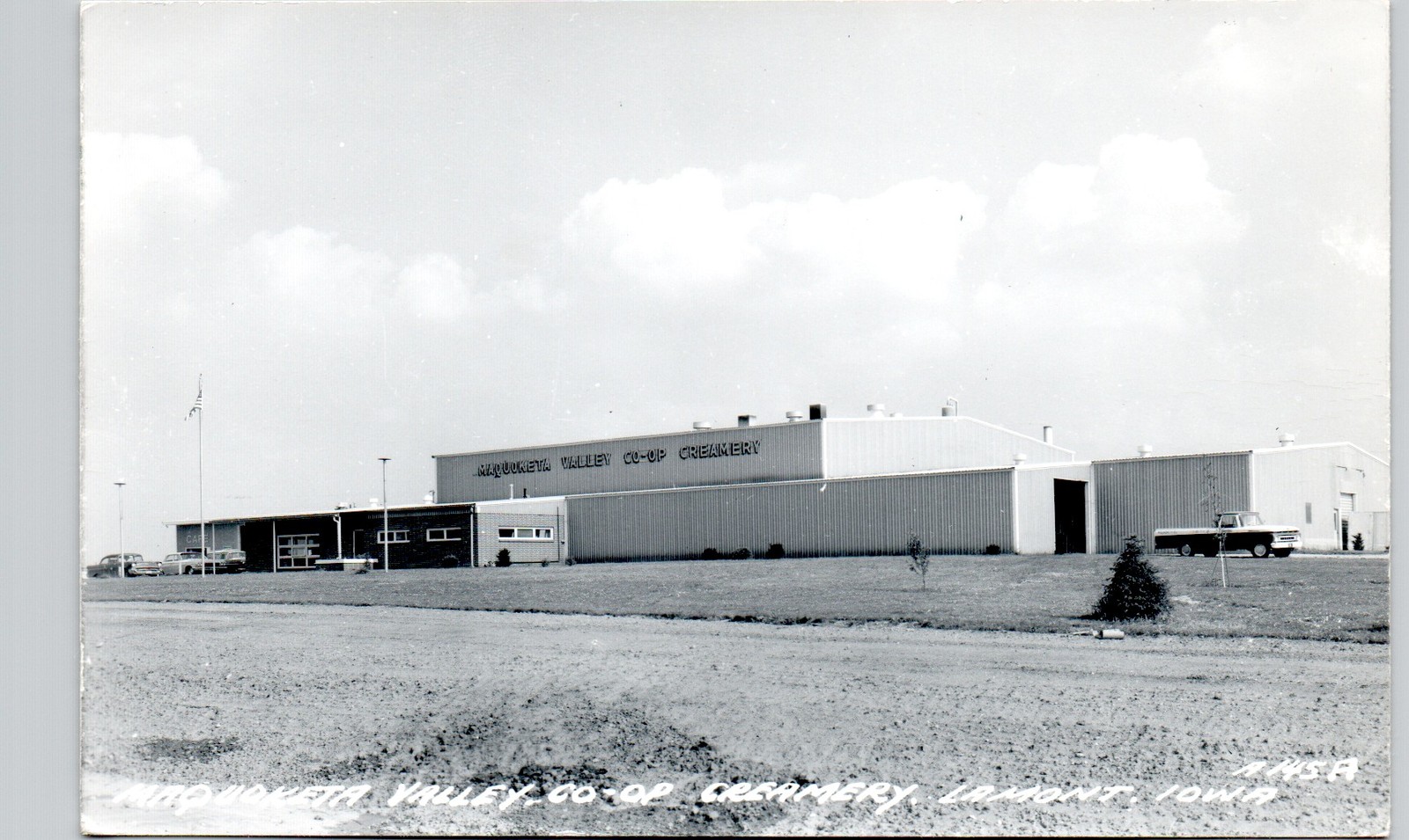 MAQUOKETA VALLEY CO-OP CREAMERY lamont ia c1950 postcard iowa real photo rppc
