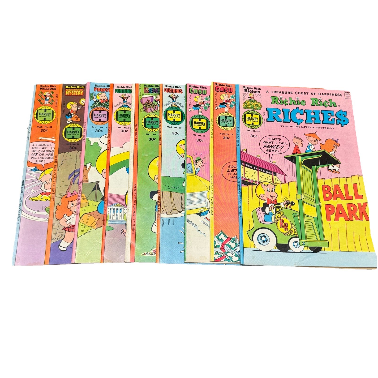 Richie Rich Comics Lot Of 9 Various - Super Rich & More Harvey Vintage 30€