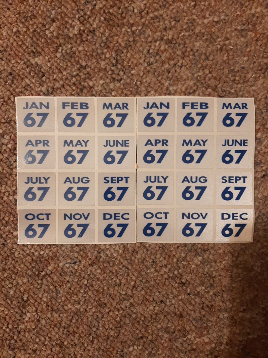 2, 1967 Connecticut License Plates. YOM Expiration Stickers.$12. PER PAIR. 2, 1967 Connecticut License Plates. YOM Expiration Stickers.$12. PER PAIR.