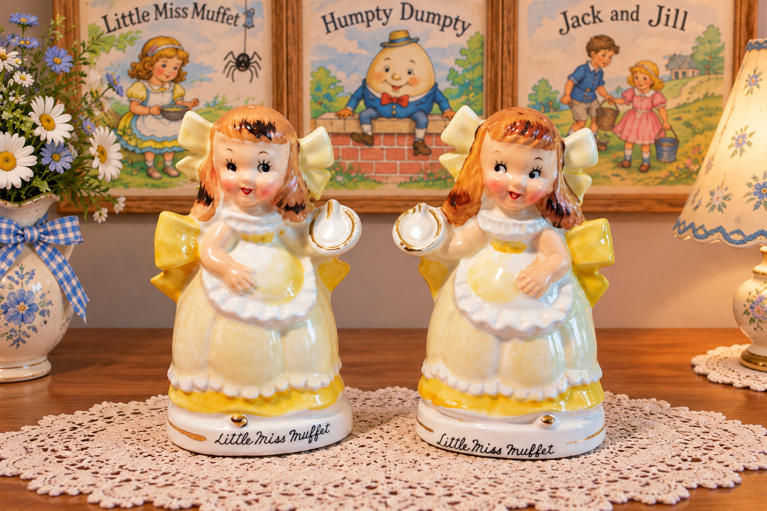VINTAGE  Ceramic Salt & Pepper Shakers~Relco \
