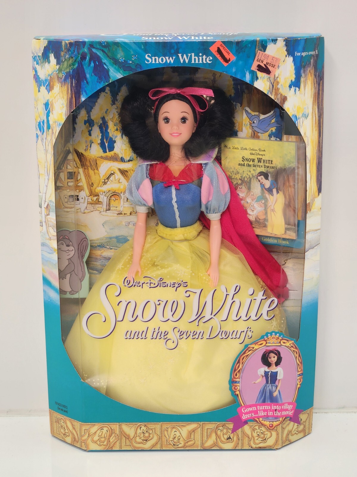 Mattel 1992 Walt Disney's Snow White and the Seven Dwarfs