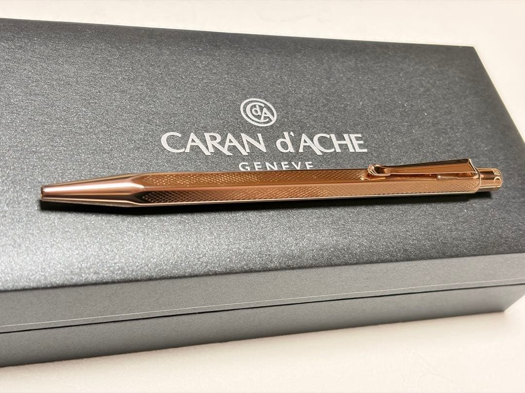 Mint Caran d\'Ache Ecridor Retro Rose Gold Limited 350 Ballpoint Pen