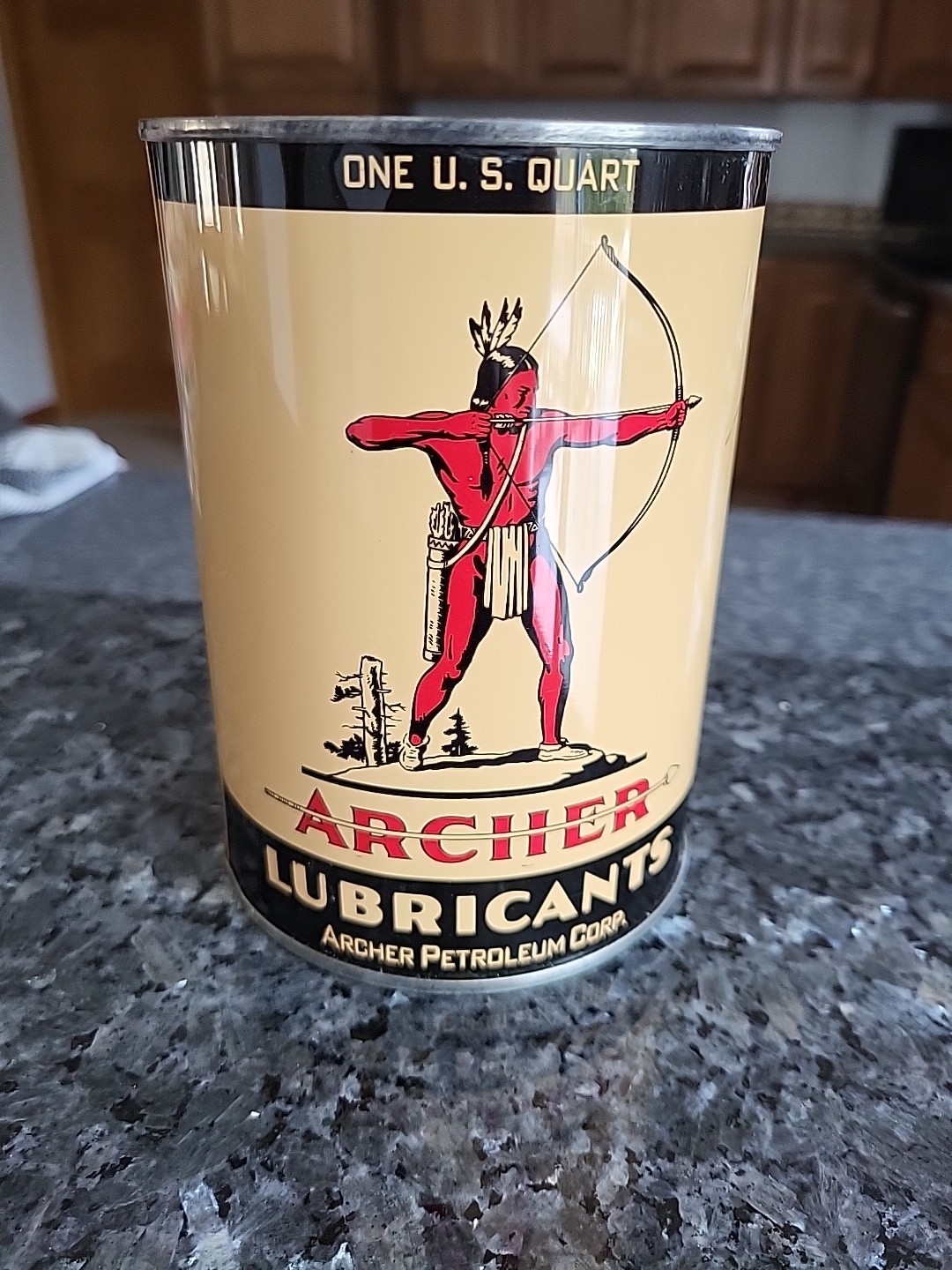 Vintage Archer Aircraft Oil Empty 1 Quart Can