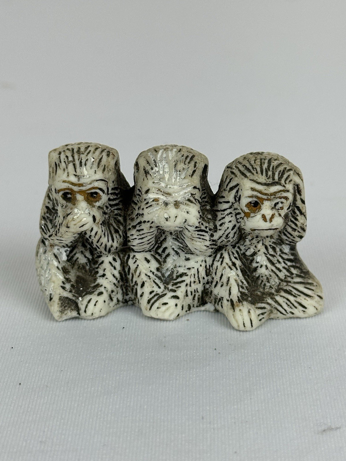 Vintage Three Wise Monkeys Figurine See Hear Speak No Evil Ceramic Vintage Three Wise Monkeys Figurine See Hear Speak No Evil Ceramic