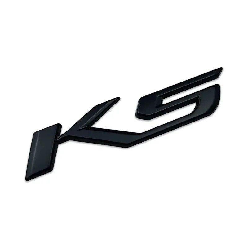 K5 Emblem Badge Slanted Style Fits 2022+ Plastic Letters Overlay in Gloss Black