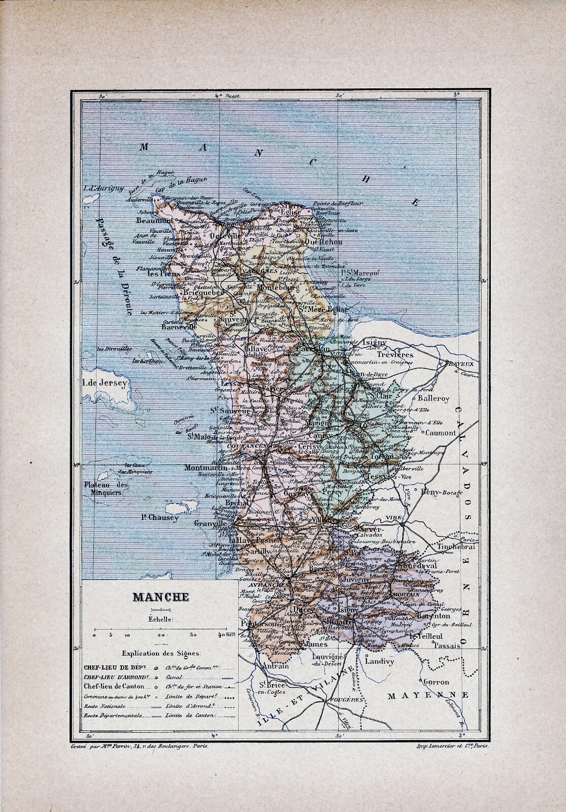 50 original atlas card sleeve 1891 Saint-Lô Coutances Avranches Valognes Cherbourg 50 original atlas card sleeve 1891 Saint-Lô Coutances Avranches Valognes Cherbourg