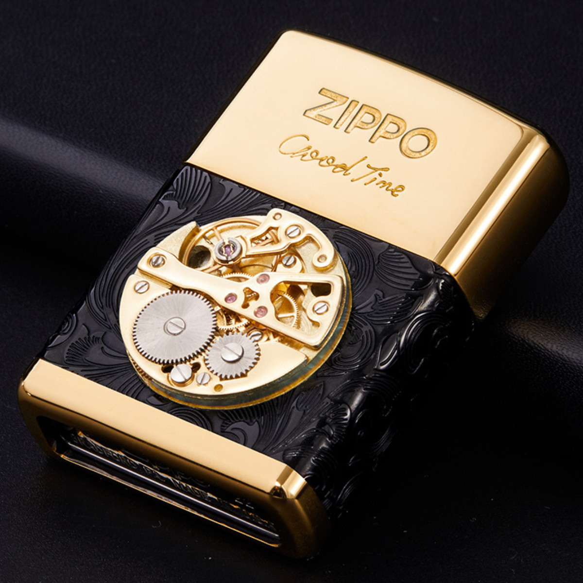 Zippo Good Time Lighter Engraved Copper Windproof Collectible Gift - 2 Colors Zippo Good Time Lighter Engraved Copper Windproof Collectible Gift - 2 Colors