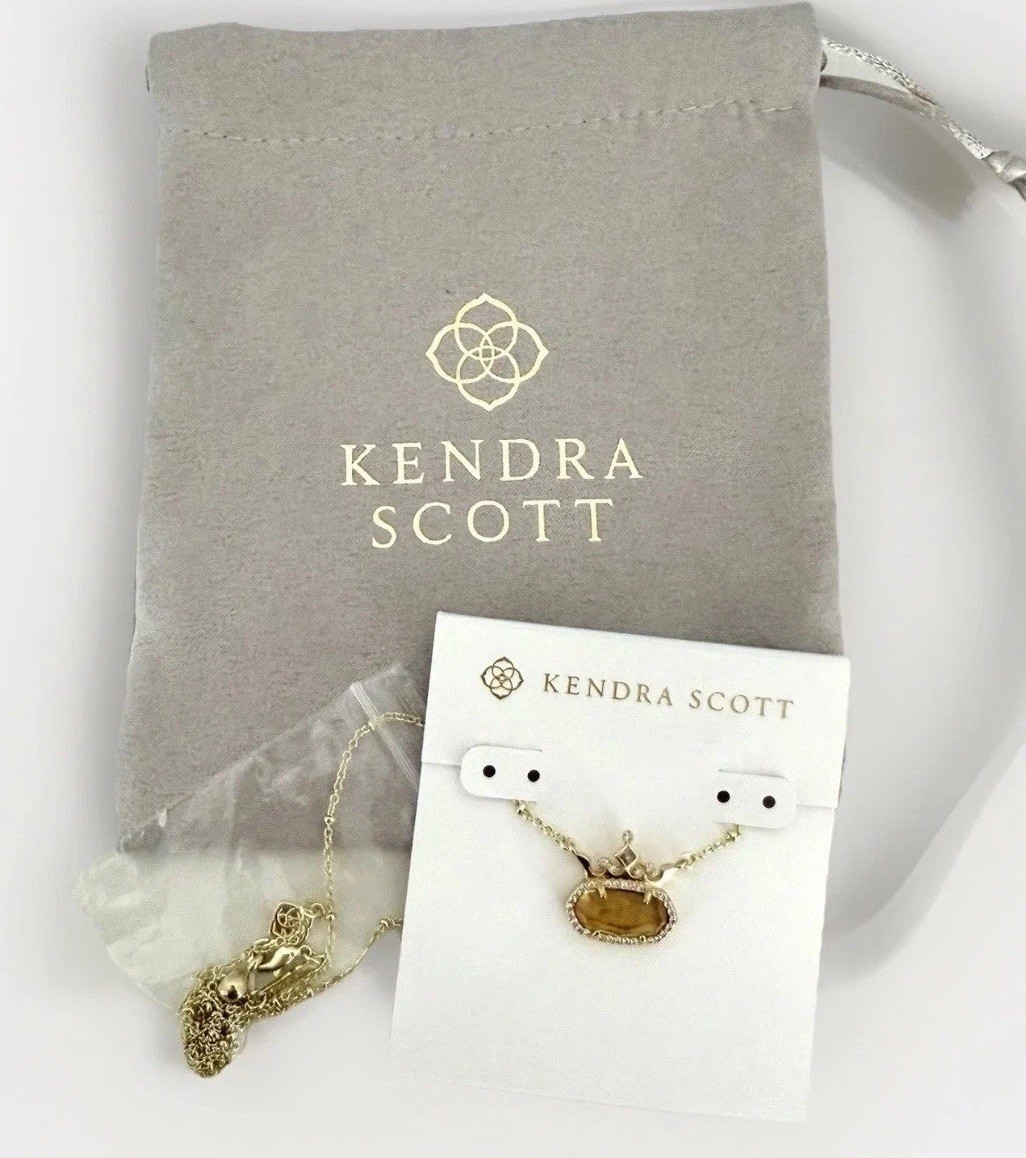Disney| Kendra Scott Elisa Gold Princess Crown Necklace Pendant - Compassionate