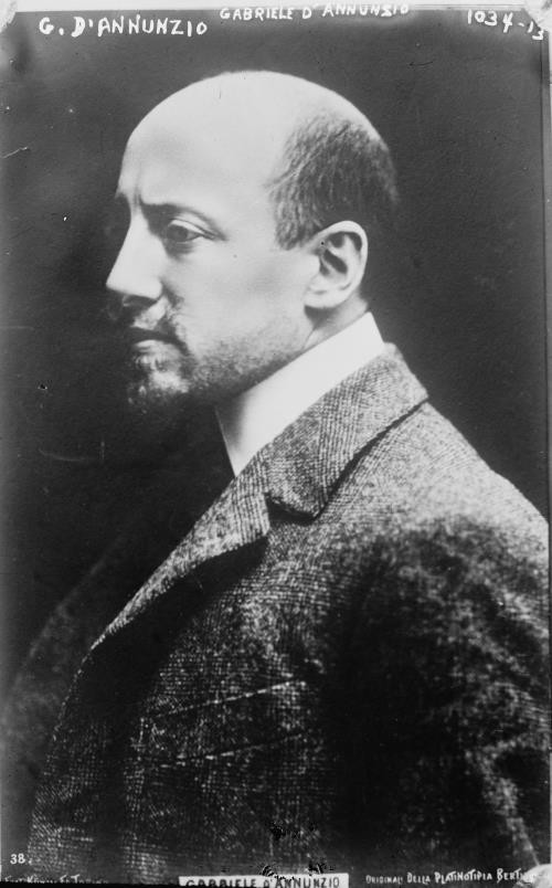 Gabriele D'Annunzio,1863-1938,Principe di Montenevoso,Italian writer,poet
