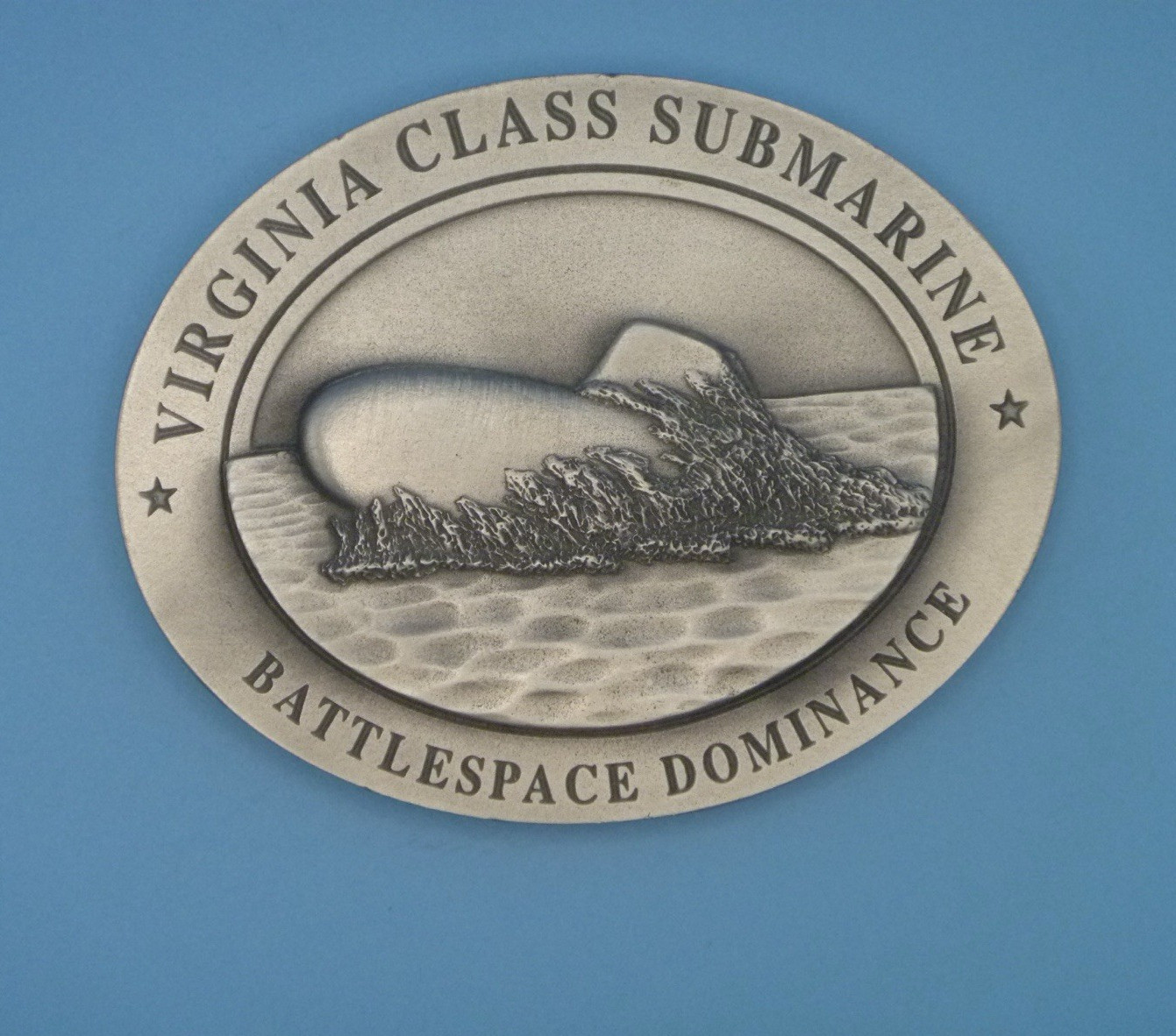Virginia Class Submarine SSN 774 Battlespace Dominance Team Member paperweight