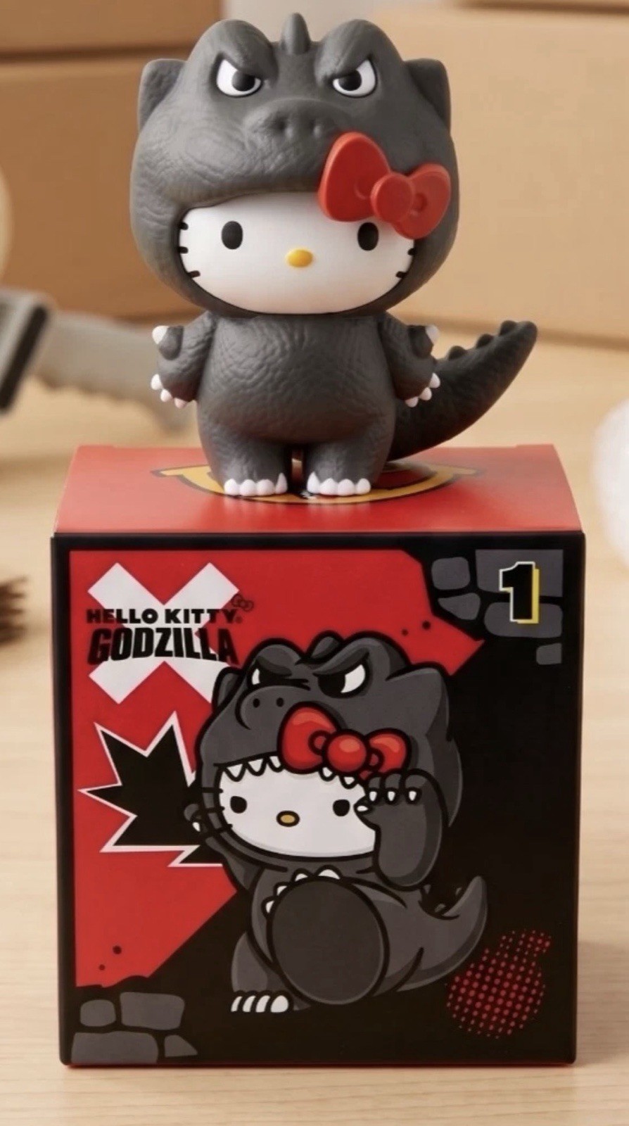 2026 McDonald’s Hello Kitty Godzilla Figure NIB #1